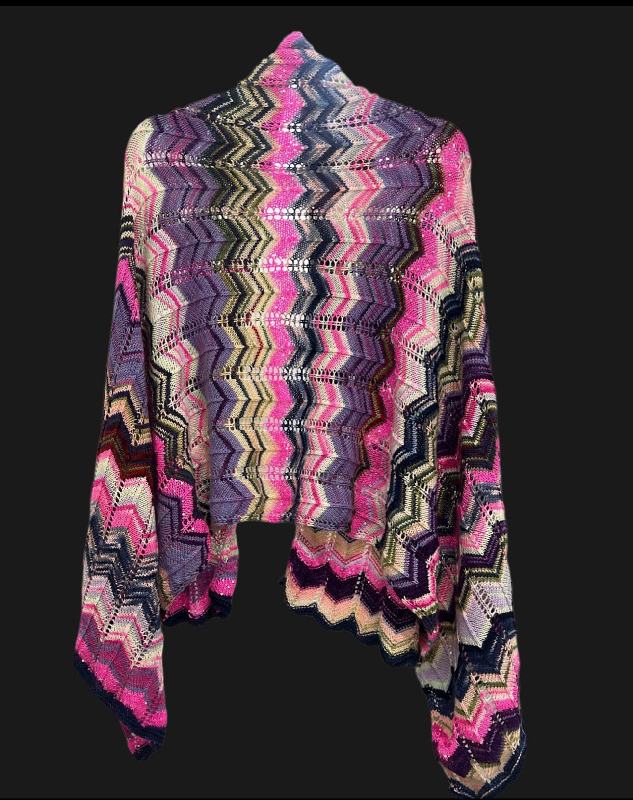 Cashmere Chevron Wrap Kits – Wine Inspired Kit Collection by KnittyGrittyYarnGirl