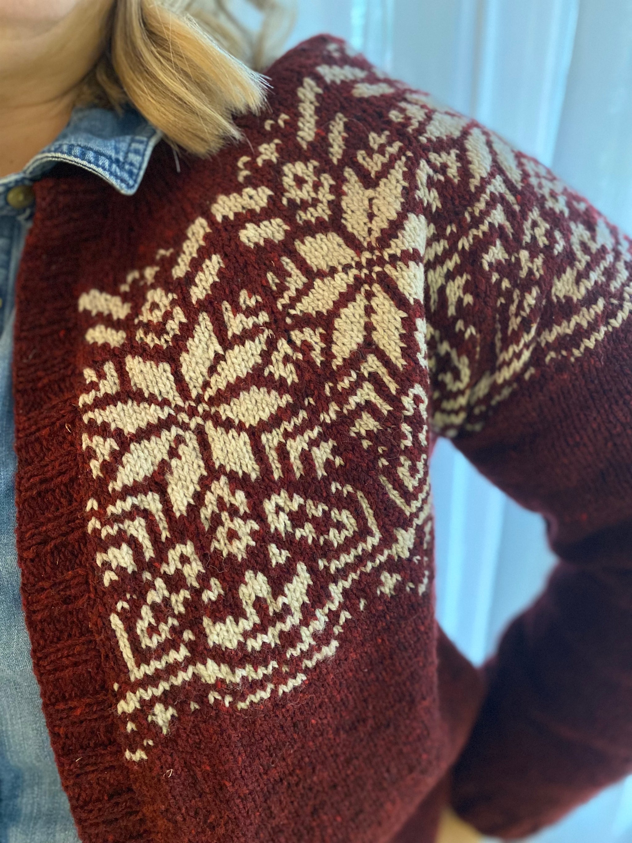 snow burst cardigan kit