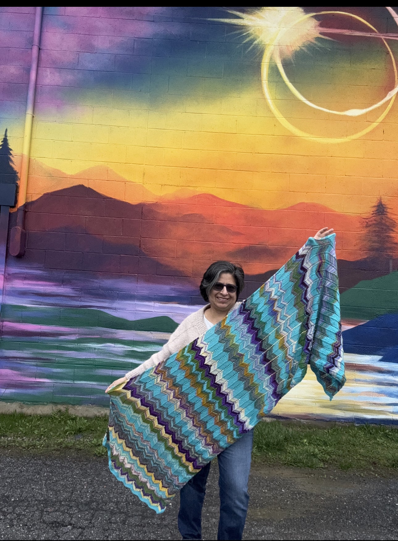 Cashmere Chevron Wrap Kits – Wine Inspired Kit Collection by KnittyGrittyYarnGirl