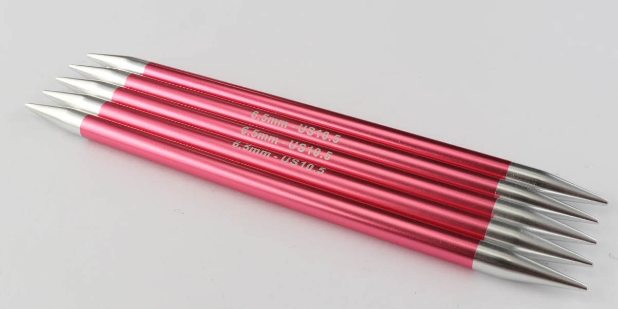 KNIT PRO ZING 6" DOUBLE POINT NEEDLES