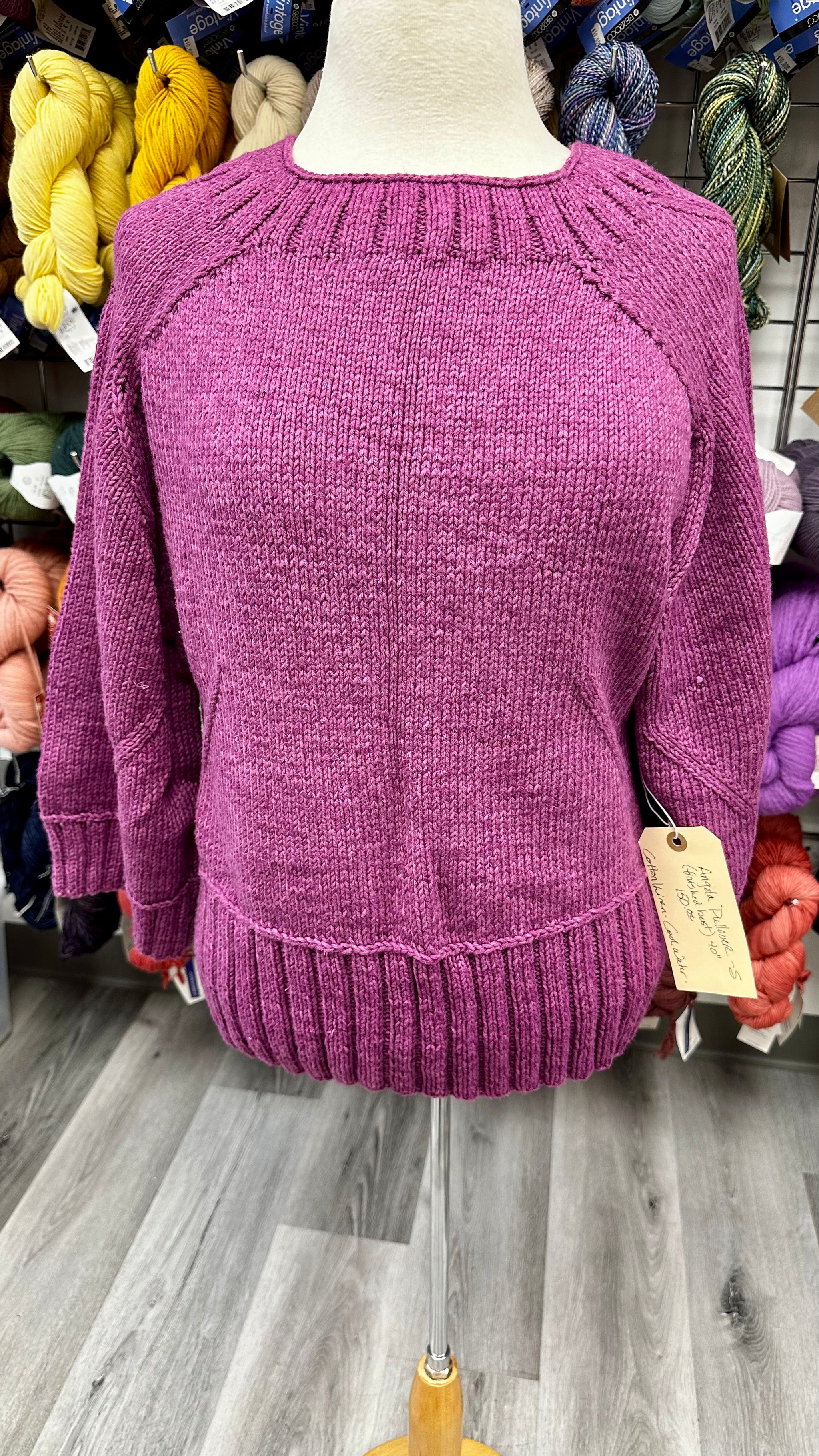 ANGELA PULLOVER COTON OVERSIZED SZ SMALL 150