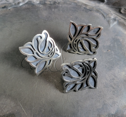 JUL DESIGNS PINS, BROOCHES, STUD BUTTONS