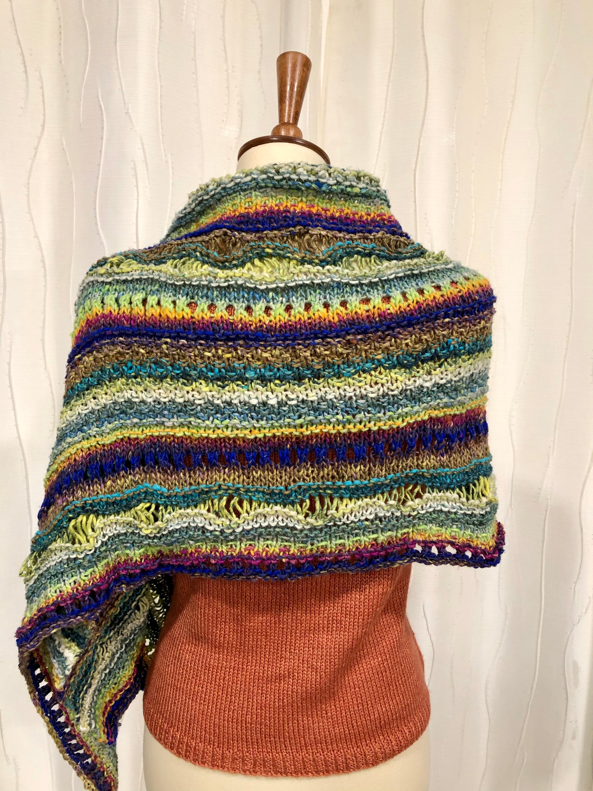 Noro Tsubame Twisted Stitches Shawl