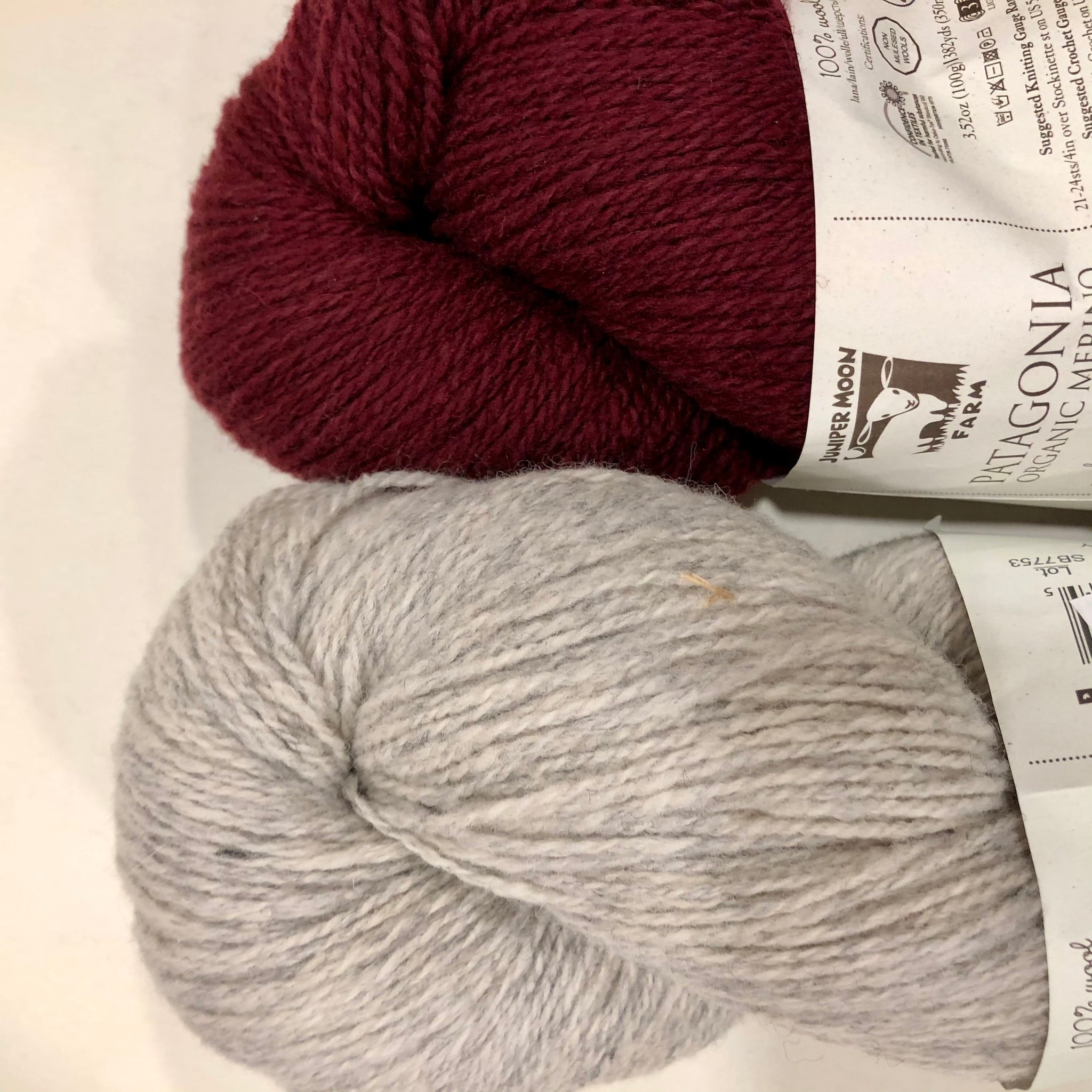 Light Grey/Mulberry