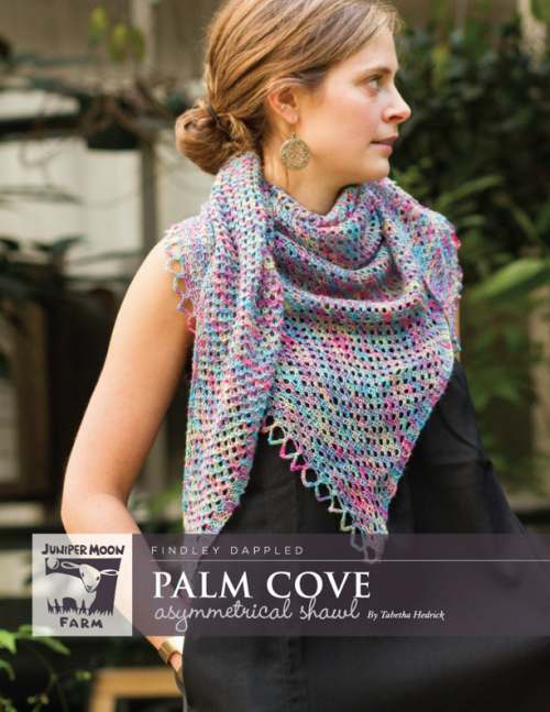 PALM COVE ASYMMETRICAL SHAWL
