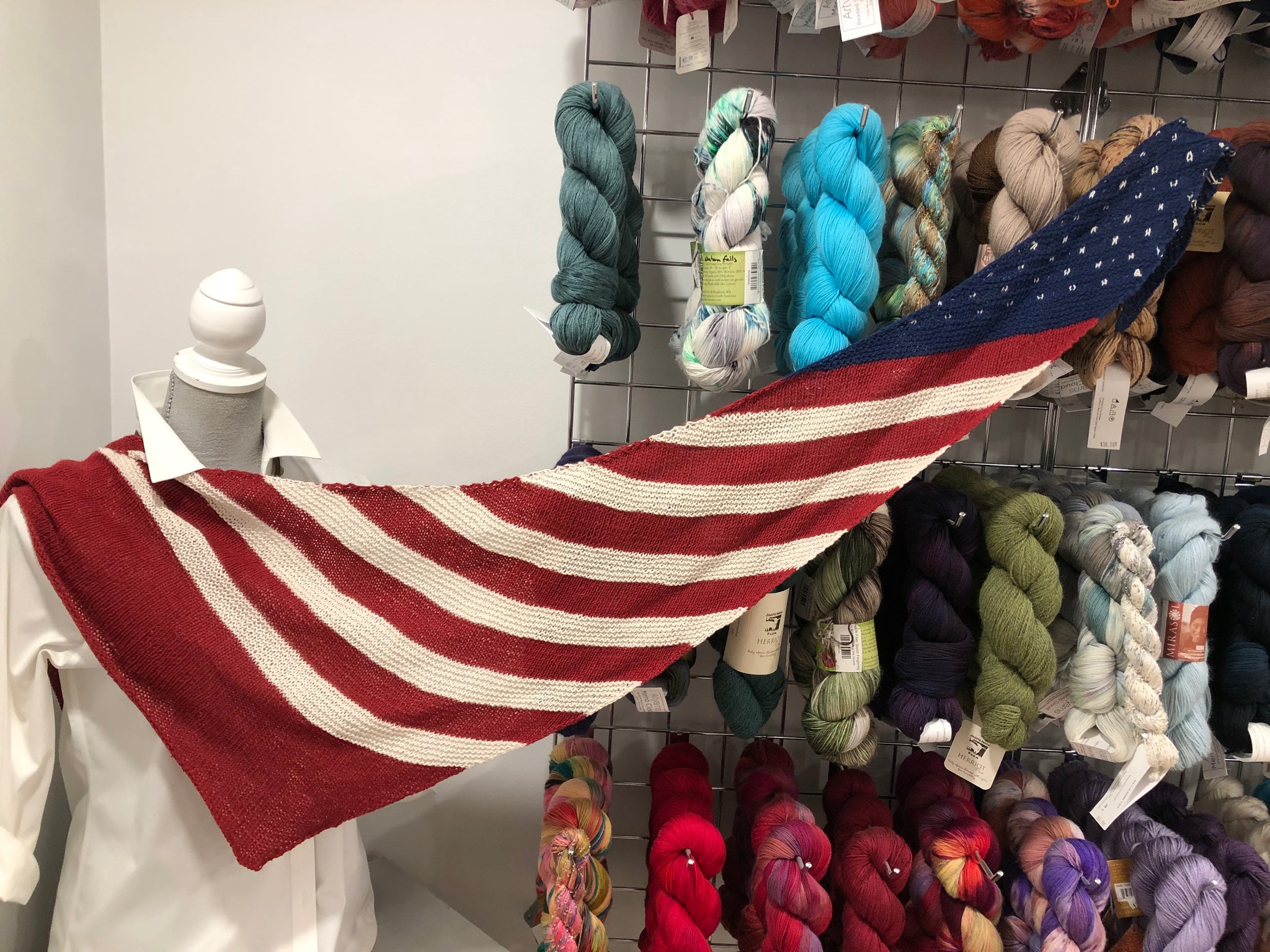 Patriot Games Shawlette Kit