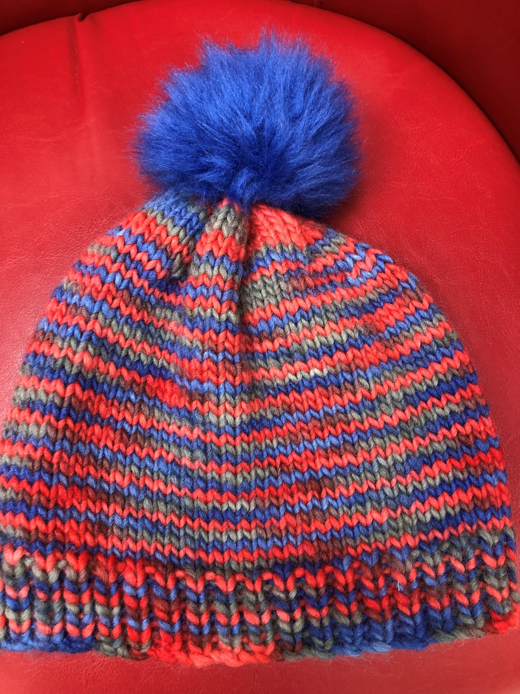 wool hat & pom