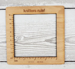KNITTERS RULE SWATCH RULER - Knitty Gritty Yarn Girl