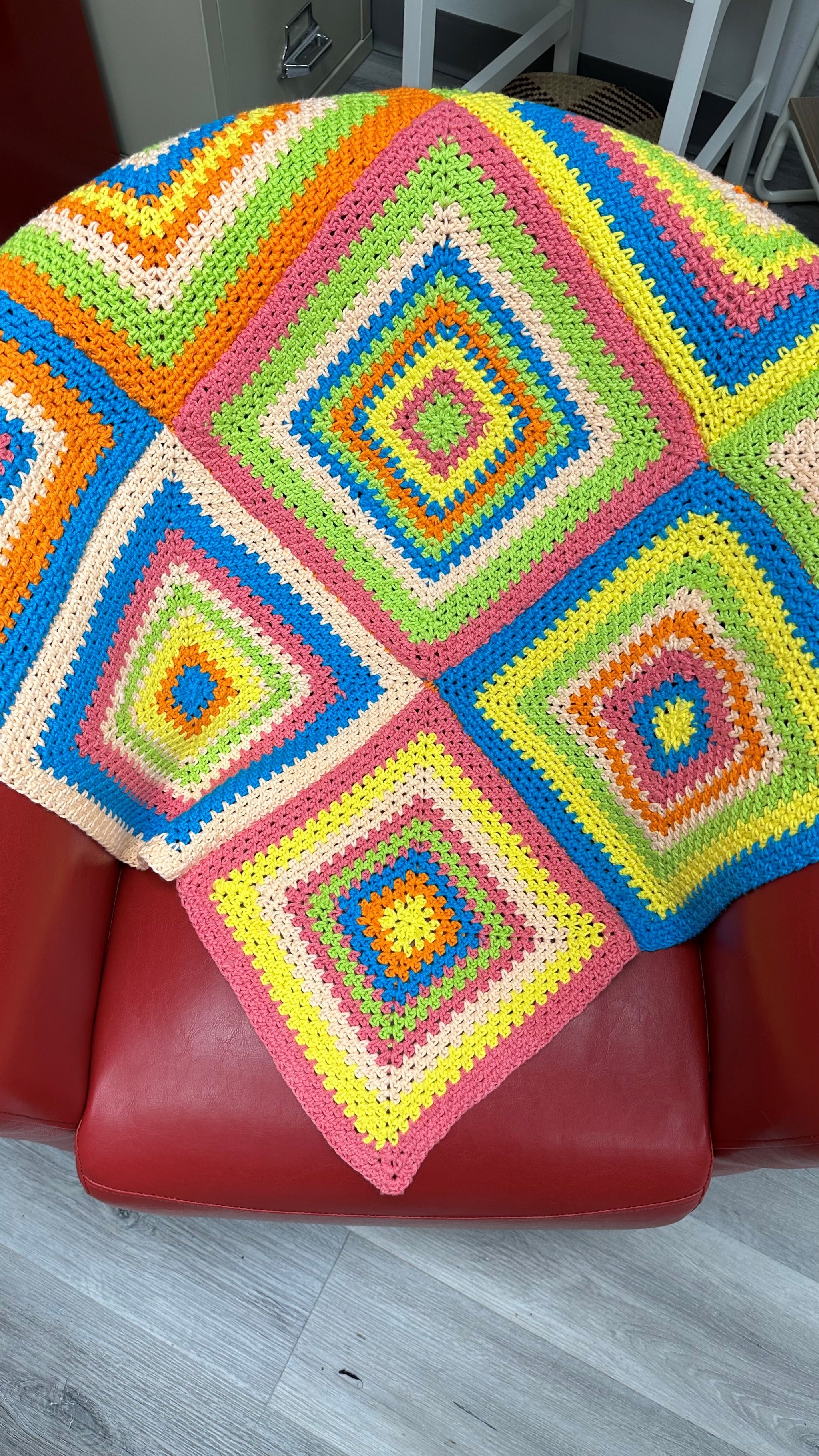 HIP TO BE SQUARE CROCHET BLANKET