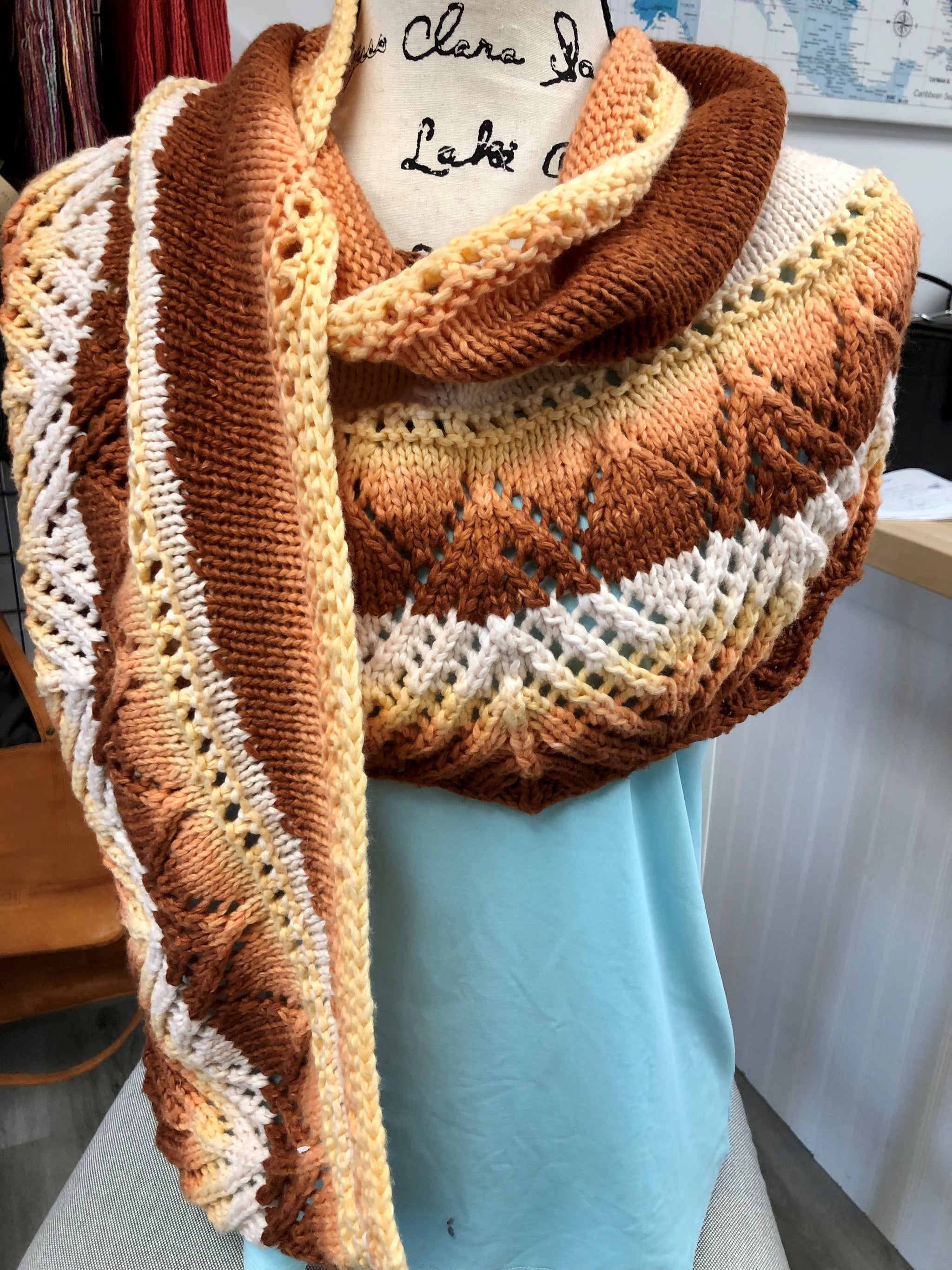 cotton lace shawl - $75