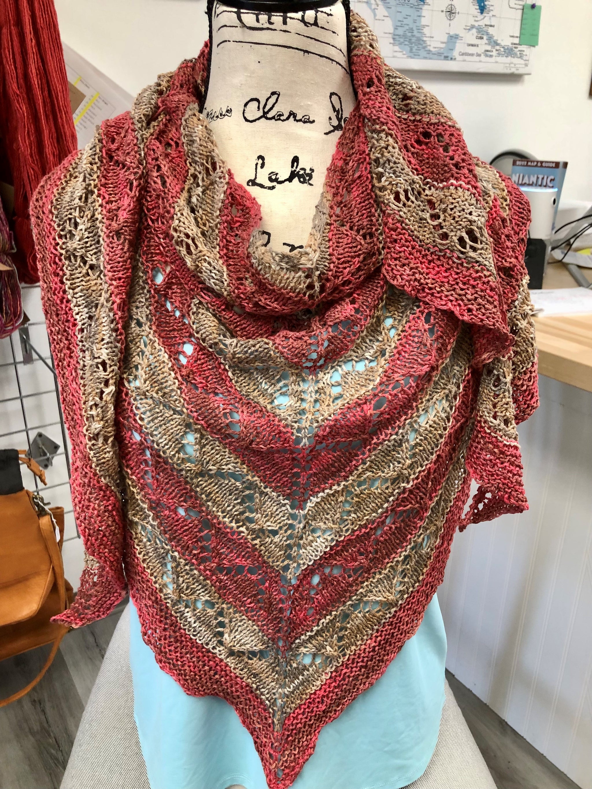 damask linen shawl - $100