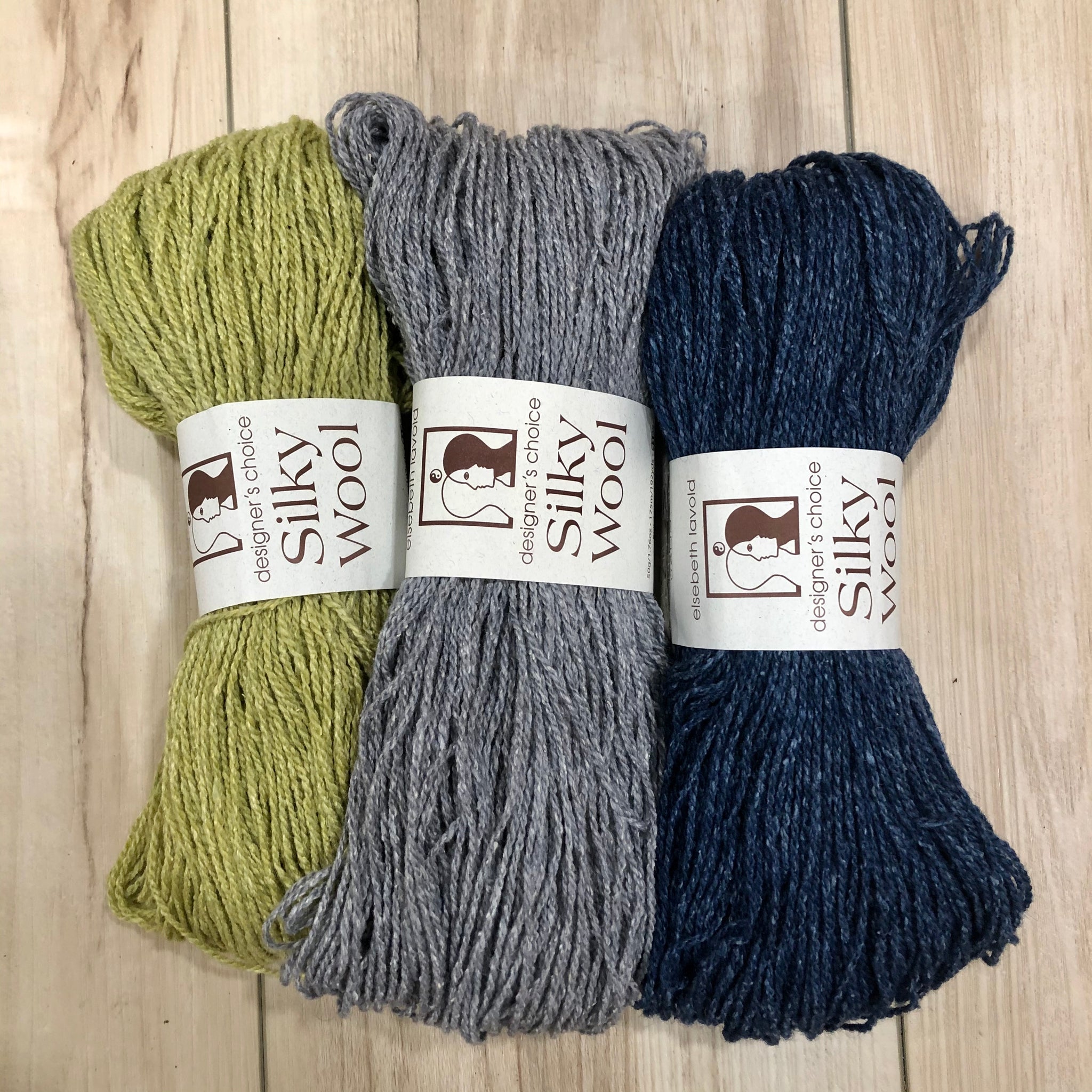 Silky Wool Wasabi, Medium Grey, Ocean 11