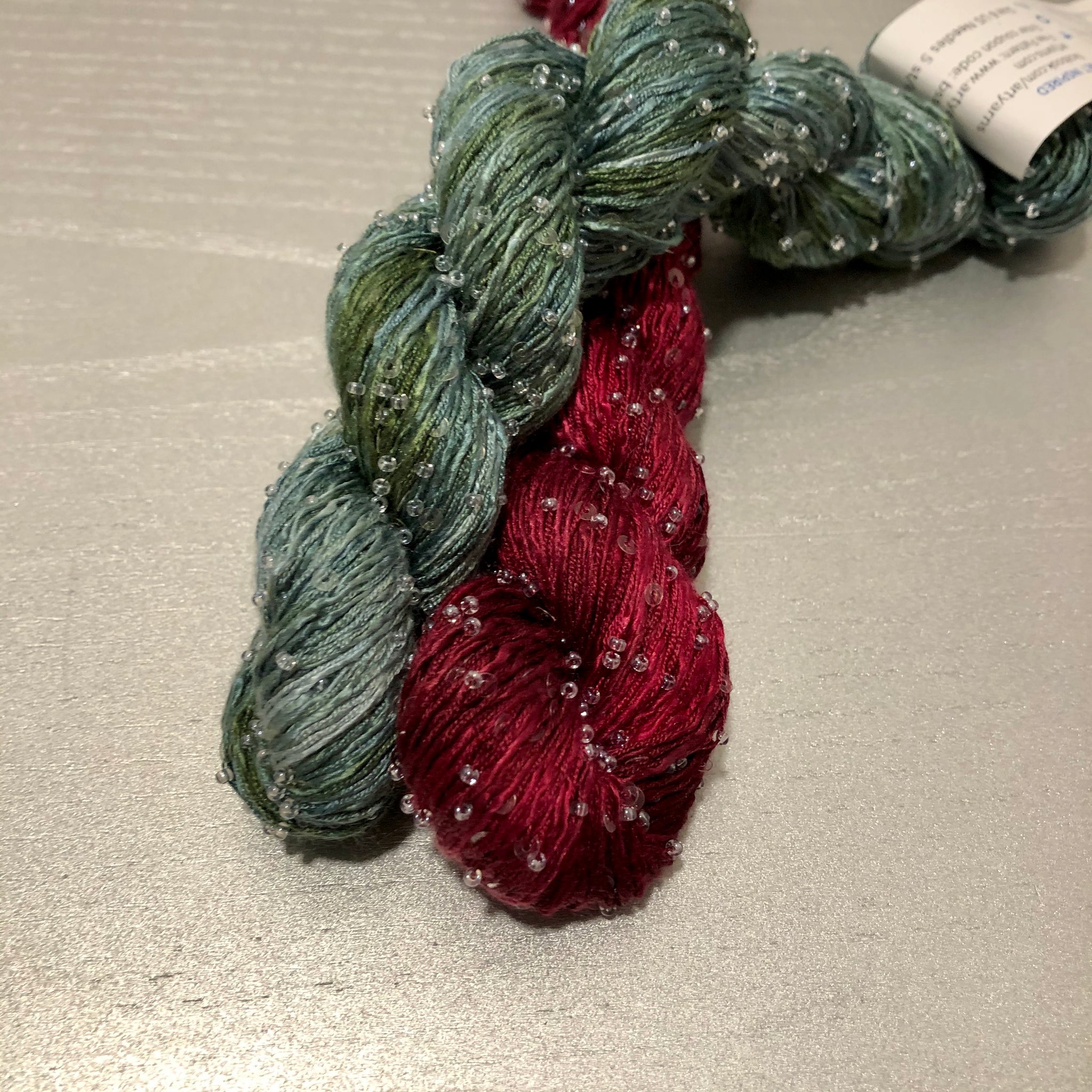 Cranberry Juniper beads only