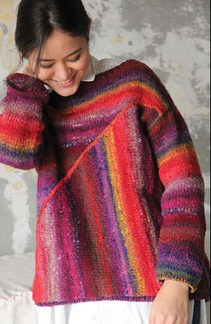 Asymmetrical Pullover Kit with Noro Ito