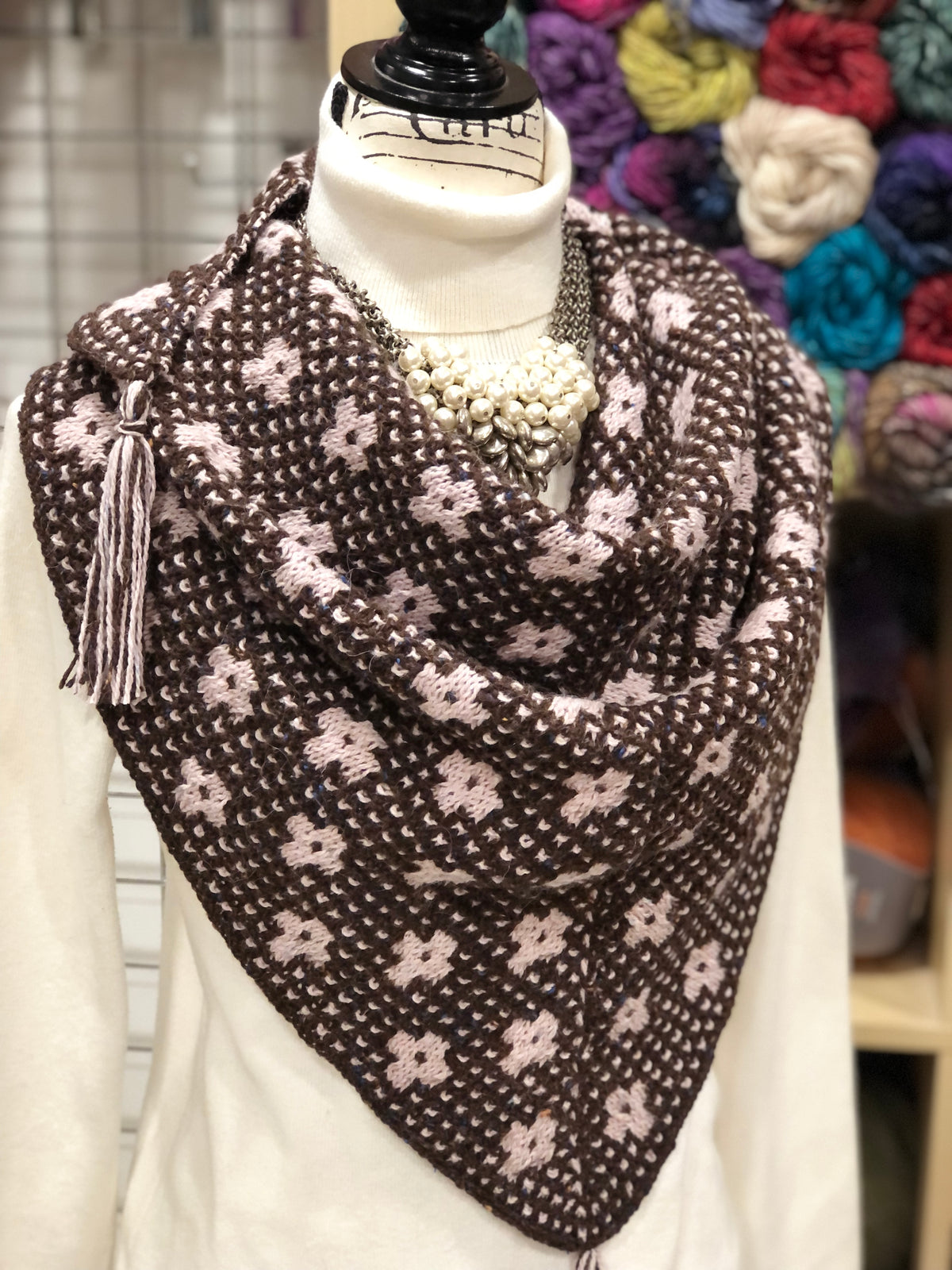 PRESSED FLOWERS SHAWL KIT Knitty Gritty Yarn Girl